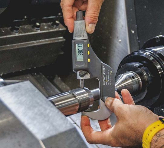 Precision mechanical control shaft in production